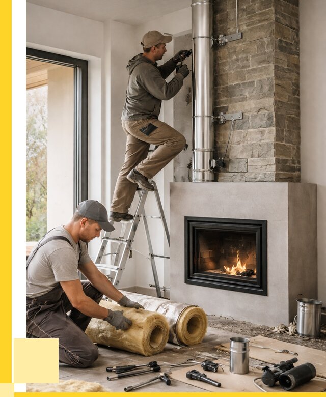 Монтаж дымоходов для каминов в Североморске от 16046 р. ЭриданСвм