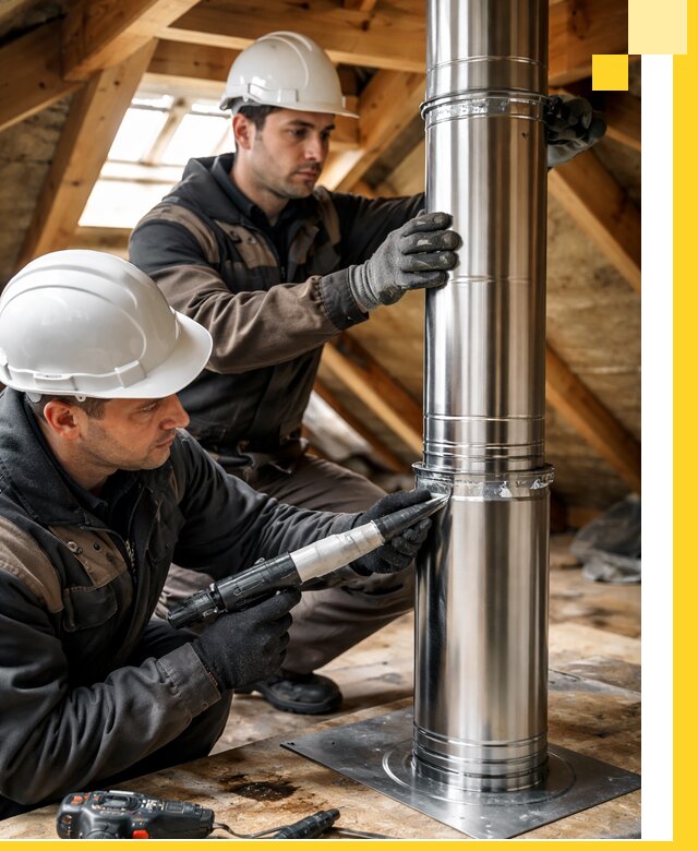 Монтаж дымоходов для каминов в Североморске с гарантией качества