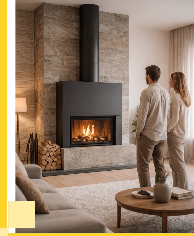 Закрытые камины под ключ в Североморске от 128364 р., ЭриданСвм