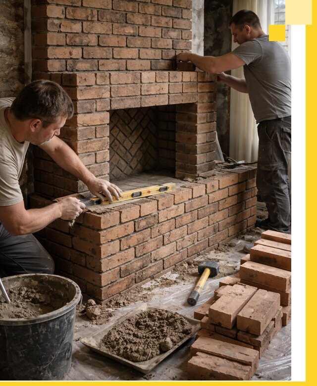 Изготовление и установка кирпичных каминов в Североморске