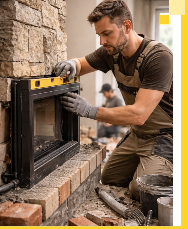 Дровяные камины под ключ в Североморске: монтаж, обустройство