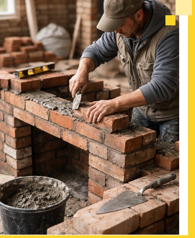 Кладка каминов под ключ в Североморске профессиональная отделка и монтаж