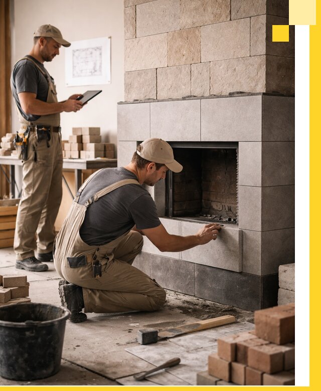 Индивидуальные проекты каминов и каминных систем в Североморске