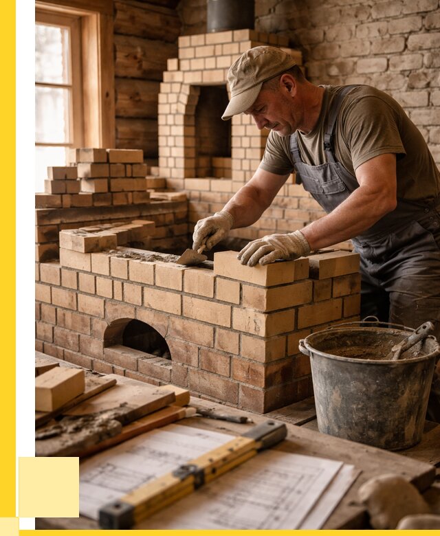 Кладка печей из кирпича в Североморске цены от 32091 р. - ЭриданСвм