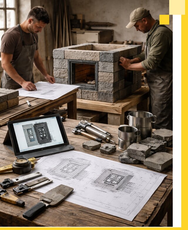 Разработка проектов печей с согласованием и монтажом в Североморске