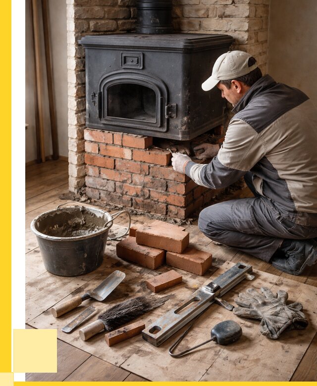 Ремонт печей в Североморске от 12836 р., услуги печника ЭриданСвм