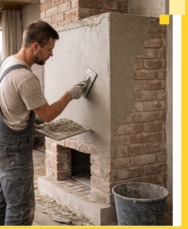 Отделка печей и облицовка каминов в Североморске под ключ