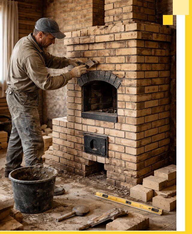 Кирпичные печи под ключ в Североморске: проектирование и кладка