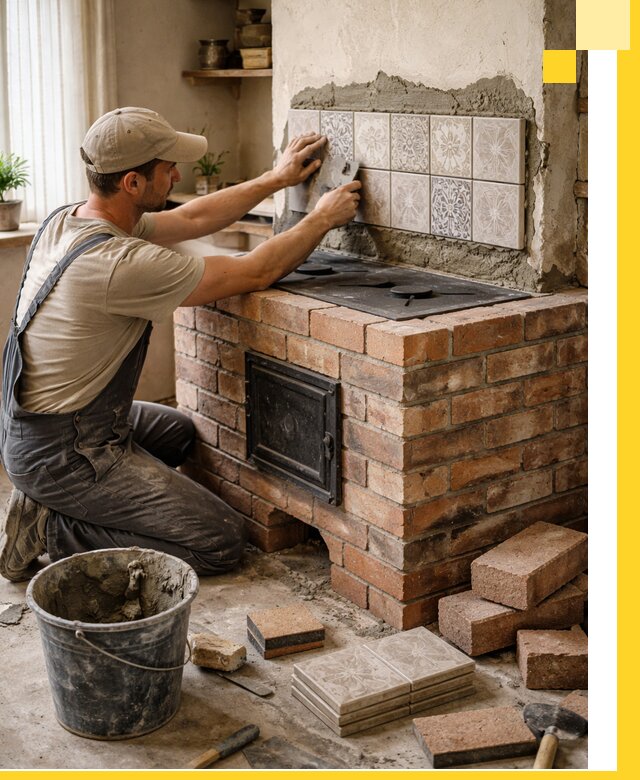 Печи с плитой на заказ монтаж гарантия и сервис в Североморске