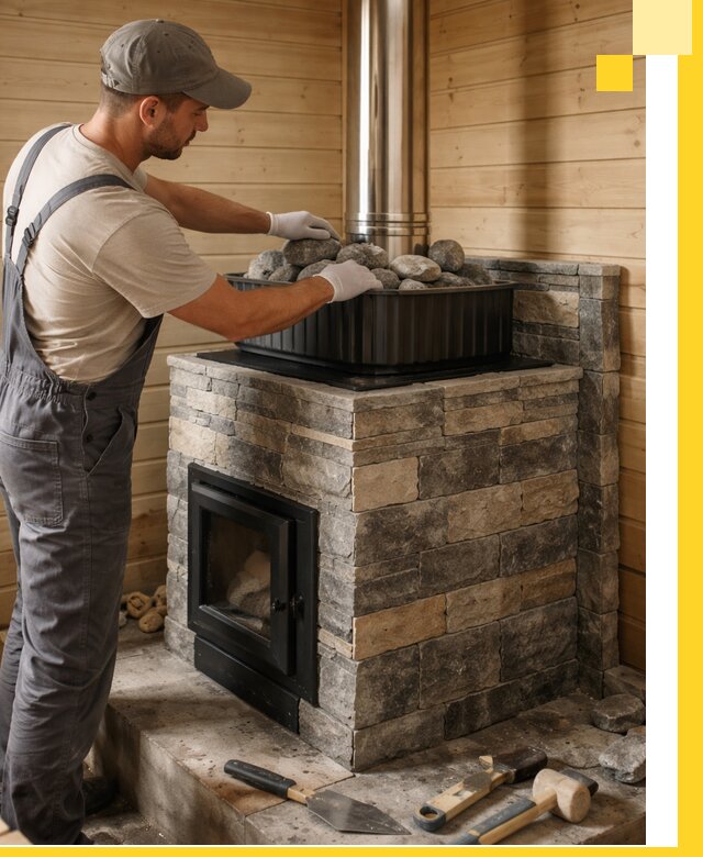 Печи для парной в Североморске, производство, монтаж и обслуживание