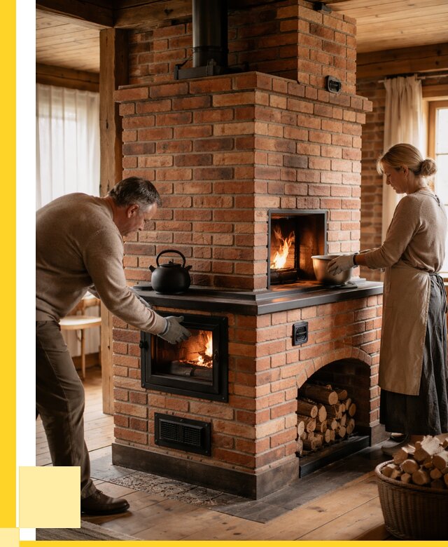 Печи для загородного дома под ключ в Североморске от 85576 р. | ЭриданСвм