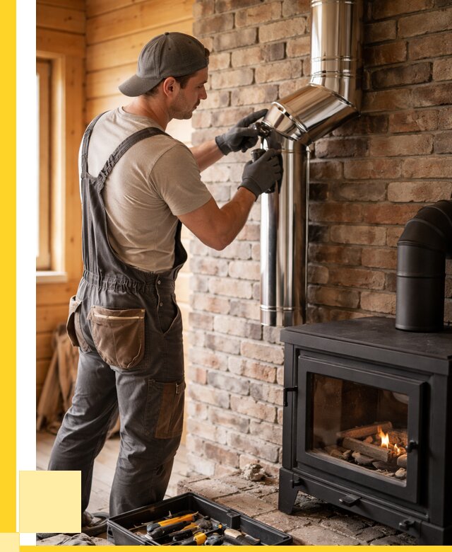 Монтаж дымоходов для печей в Североморске от 8023 р. | ЭриданСвм