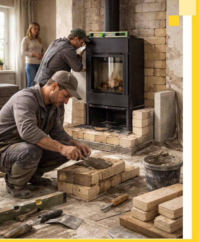 Печи и камины под ключ: проект, установка в Североморске