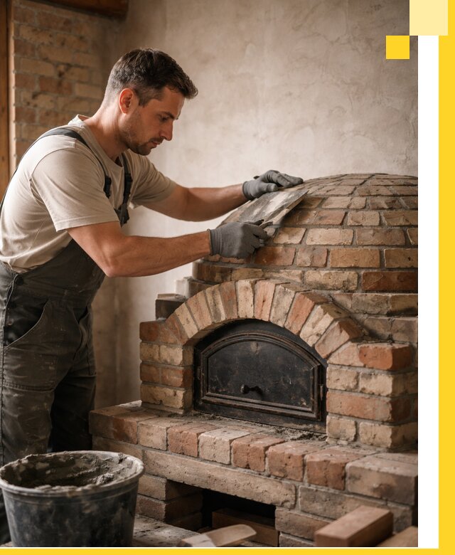 Изготовление и монтаж помпейских печей на заказ в Североморске