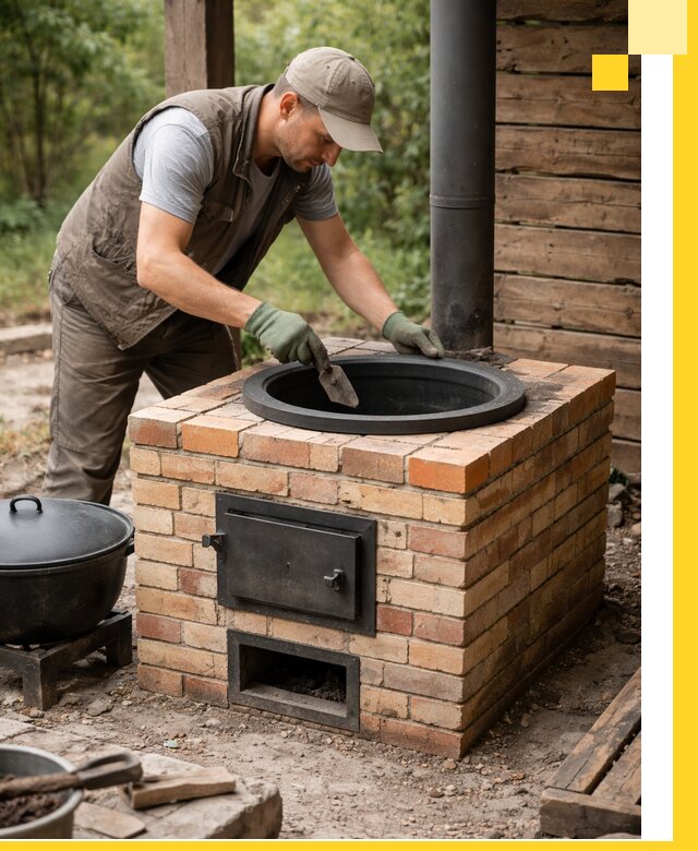 Изготовление и установка печей для казана в Североморске под ключ