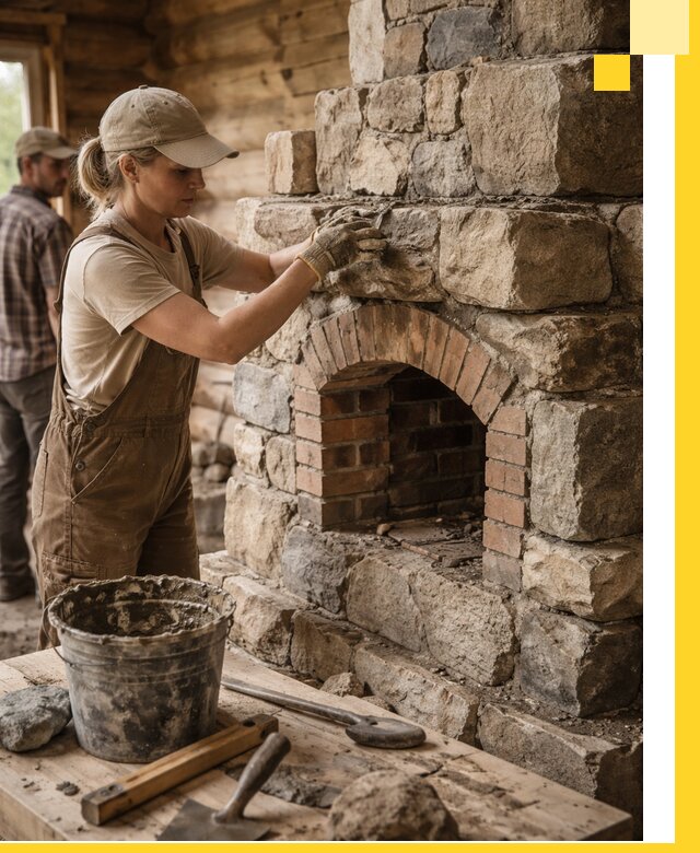 Каменные печи на заказ и монтаж в Североморске, долговечные решения