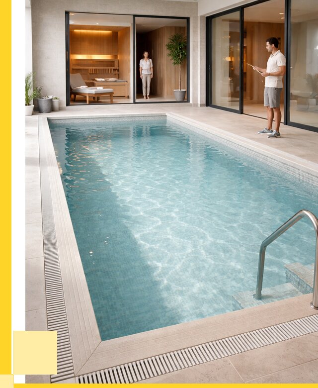 Отделка бассейна пленкой ПВХ в Североморске от 3744 р. - ЭриданСвм