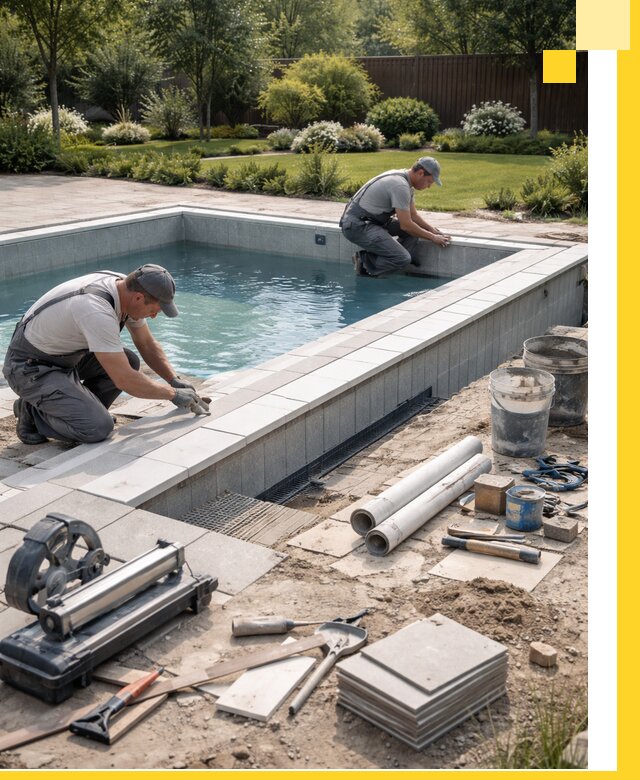 Строительство открытых бассейнов под ключ в Североморске профессионально