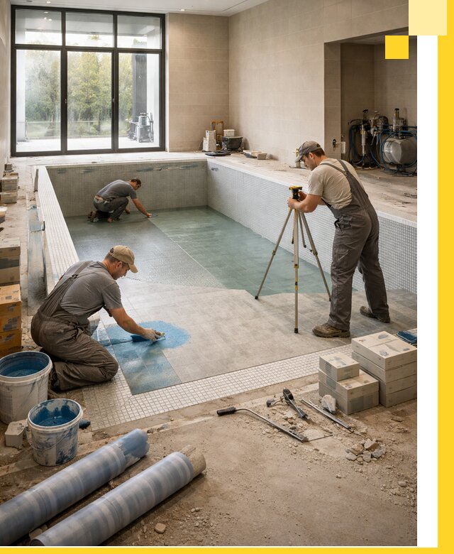 Проект и строительство закрытых бассейнов в Североморске под ключ