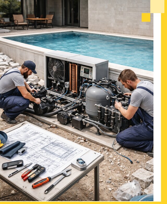 Проектирование и монтаж бассейнов с подогревом в Североморске