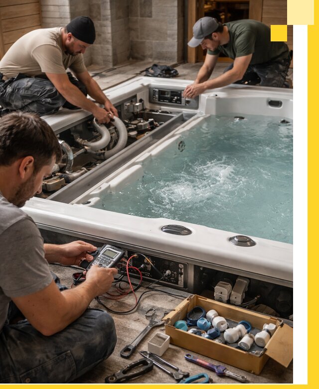 Гидромассажные бассейны под ключ в Североморске, дизайн и монтаж