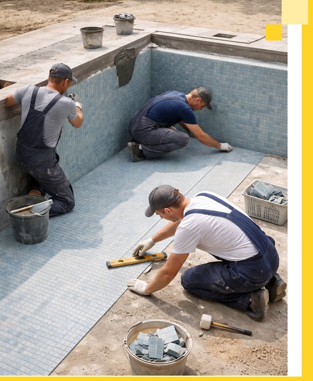 Укладка и установка плитки для бассейнов под ключ в Североморске