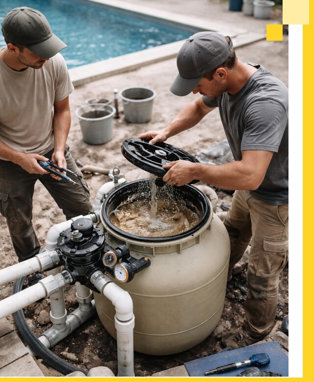 Установка и обслуживание песочных фильтров для бассейнов в Североморске