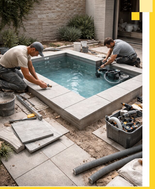 Мини бассейны под ключ в Североморске, дизайн и установка