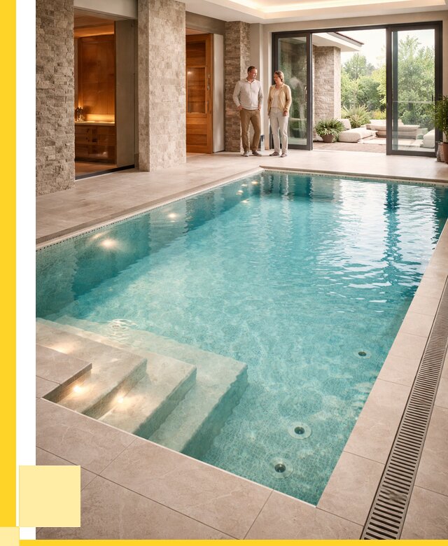 Бассейн во дворе в Североморске: проект, отделка от 1283640 р. | ЭриданСвм