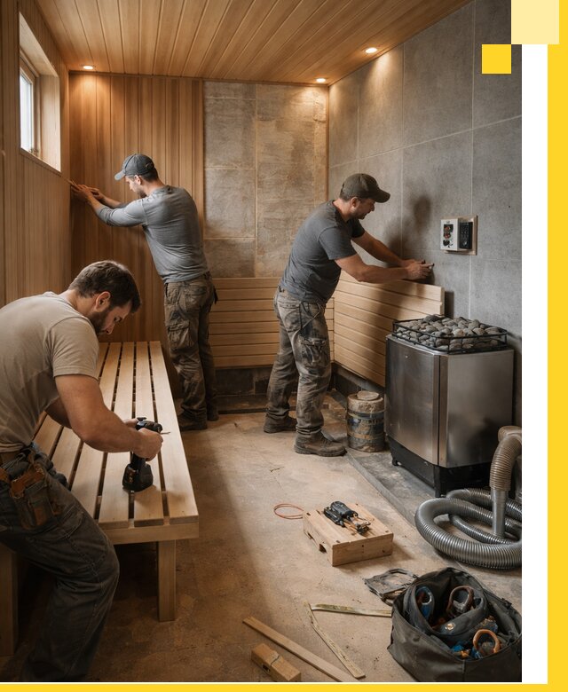 Сауны под ключ в Североморске, проектирование, строительство, отделка