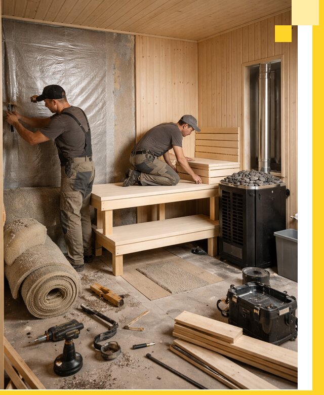 Проекты саун под ключ в Североморске дизайн и строительство