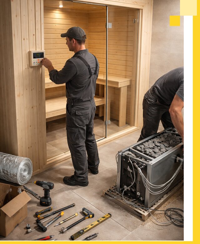 Поставка, установка и монтаж электрических саун в Североморске