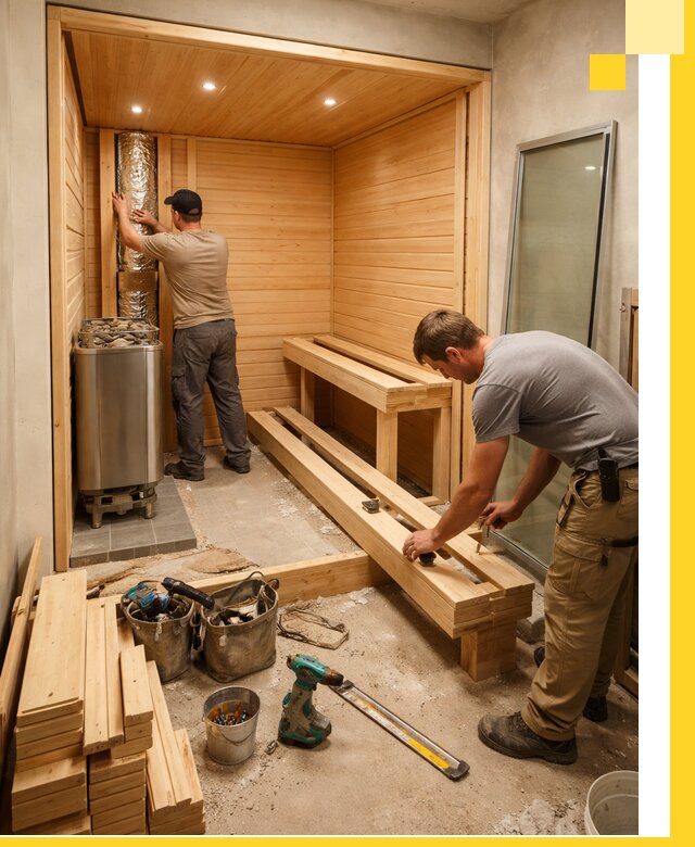 Проектирование и установка домашних саун под ключ в Североморске