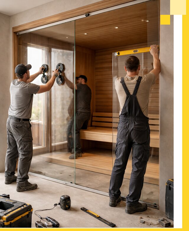 Производство и монтаж стеклянных саун под ключ в Североморске