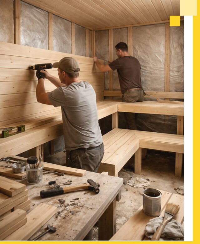 Профессиональная отделка бань и саун под ключ в Североморске