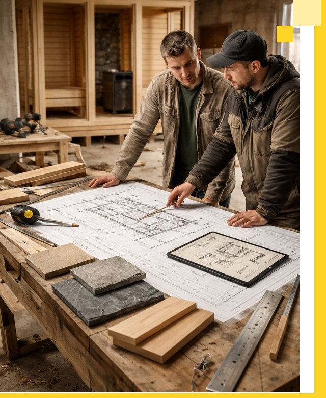 Проекты бань под ключ и планы строительства в Североморске