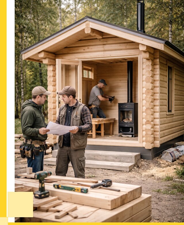 Монтаж бань под ключ в Североморске — от 213940 р. | ЭриданСвм