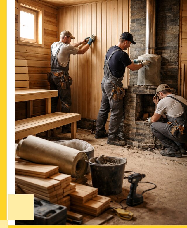 Ремонт бань под ключ в Североморске от 48137 р. | ЭриданСвм