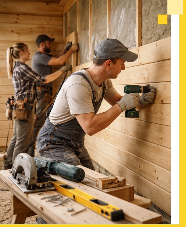 Обшивка бань под ключ в Североморске: отделка стен и потолков