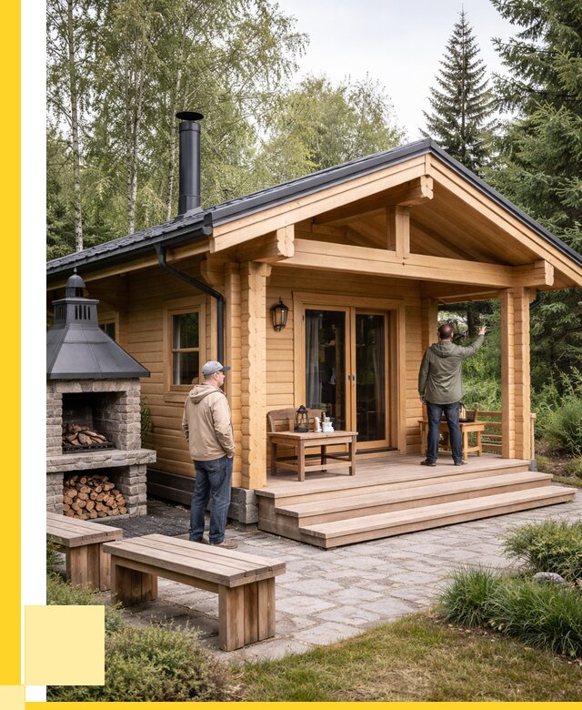 Деревянные бани под ключ в Североморске от 481365 р. | ЭриданСвм