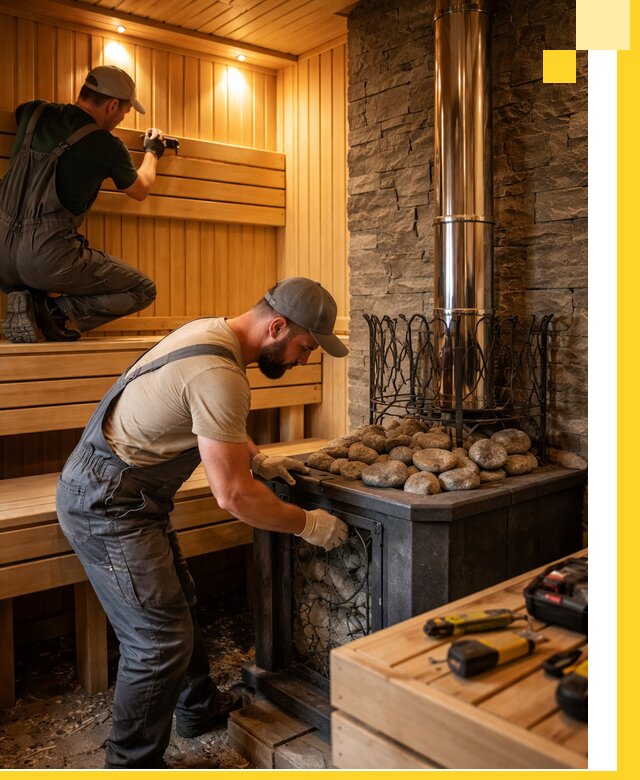 Комплексный дизайн бань, саун и зон отдыха в Североморске