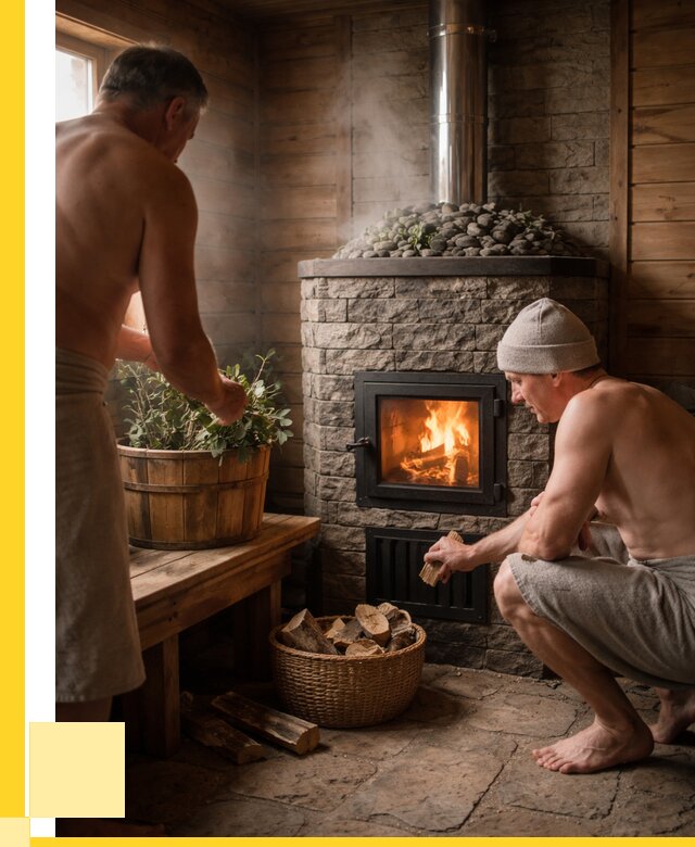 Банные печи под ключ в Североморске от 48137 р. | ЭриданСвм кирпичная