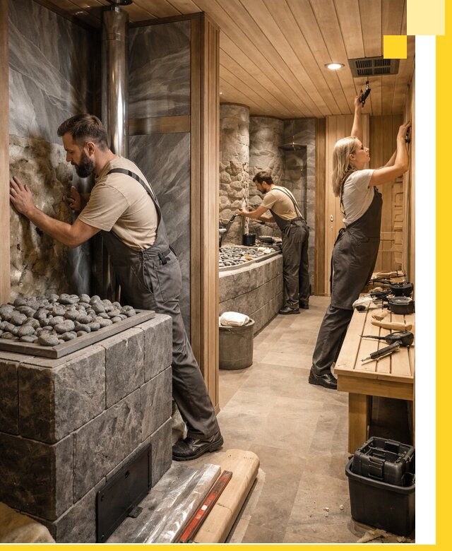 Строительство бань и SPA процедур в Североморске под ключ и отделкой