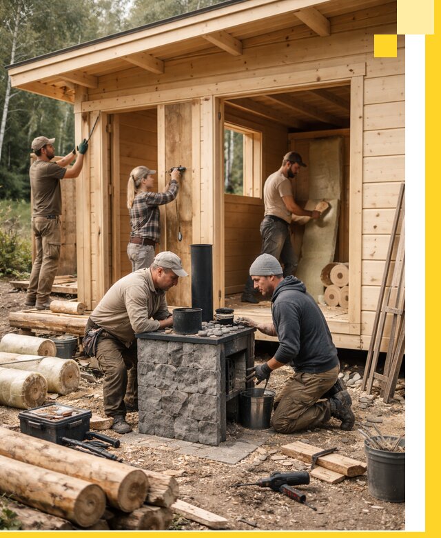 Купить баню под ключ в Североморске строительство монтаж отделка