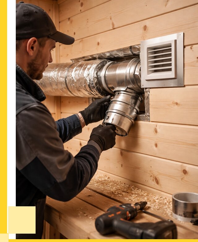 Монтаж вентиляции бани в Североморске от 12836 р. | ЭриданСвм