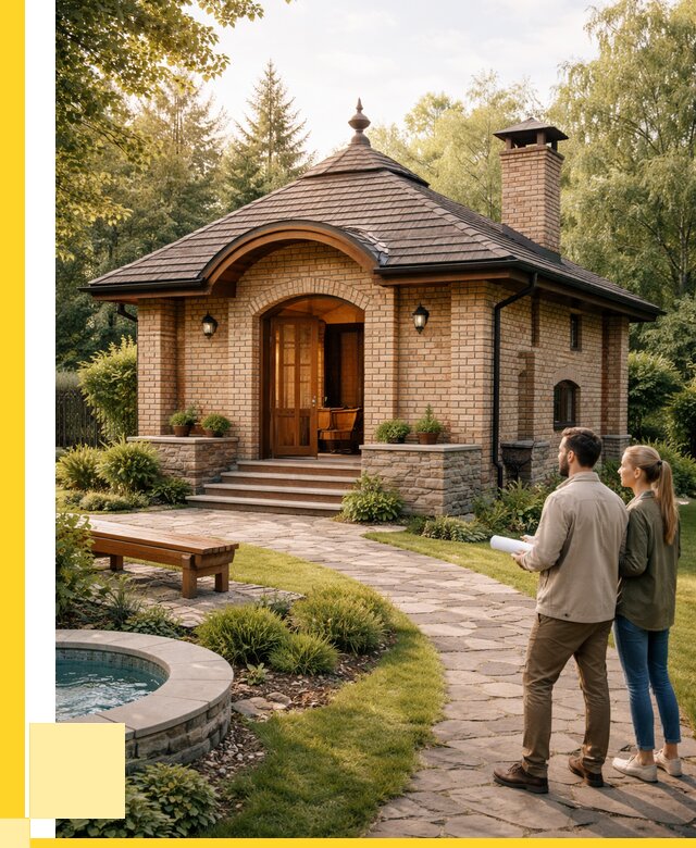 Проект кирпичной бани в Североморске от 32091 р. | ЭриданСвм