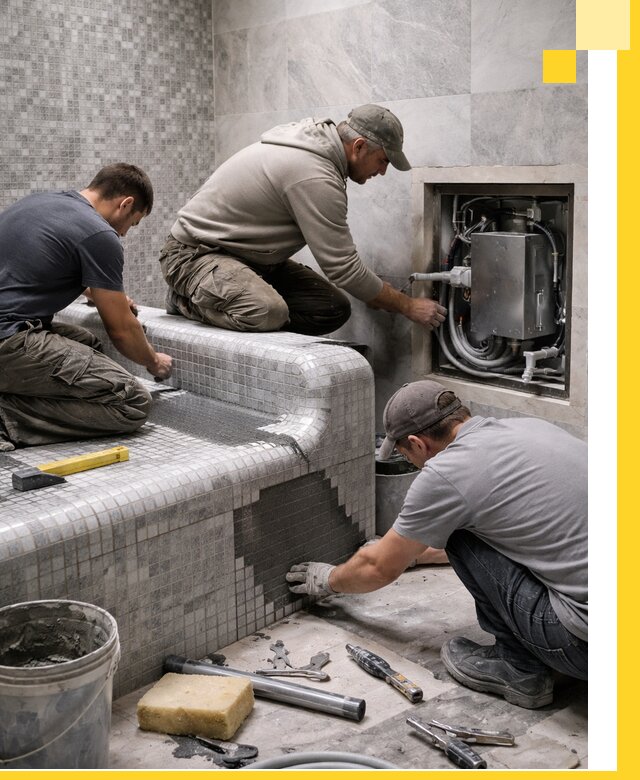 Проекты хамамов под ключ в Североморске и дизайн и строительство