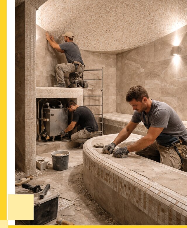 Монтаж хамамов под ключ в Североморске от 267425 р. ЭриданСвм