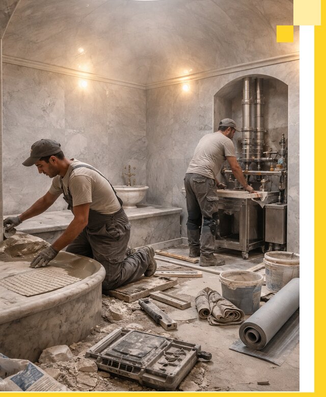 Строительство турецких бань хаммам под ключ в Североморске