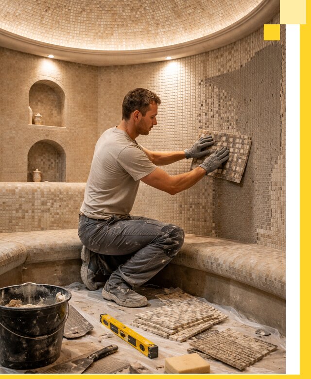 Устройство и монтаж домашнего хамама под ключ в Североморске